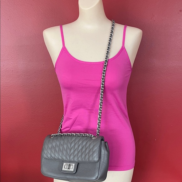 Like new Karl Lagerfeld Gray Quilted Bag with Chain - Picture 16 of 16